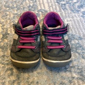 Stride Rite Gray and Pink Kids' Sneakers